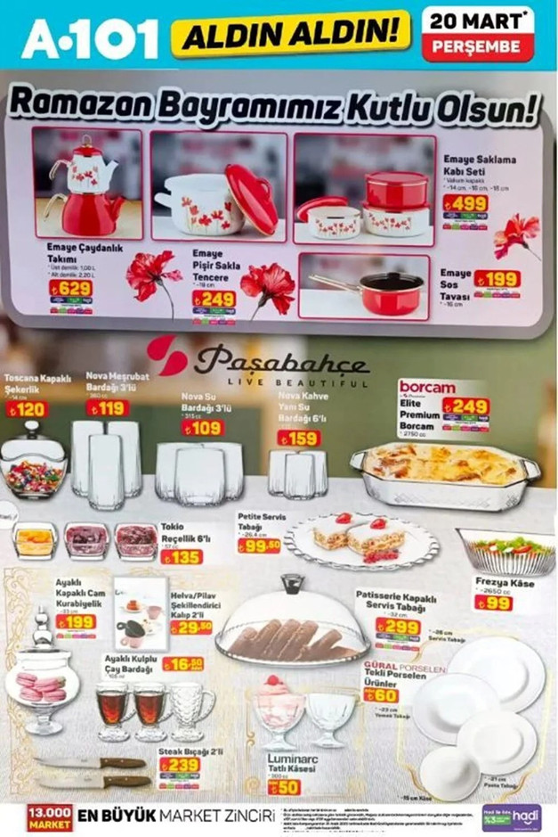 A101 Aldın Aldın Aktüel Kataloğunu Yayımladı: İşte, A101'in 20 Mart Perşembe Aktüel Ürün Kataloğu resim: 4