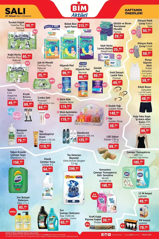 BİM 1 Nisan Salı 4 Nisan Cuma Aktüel Kataloğunu Yayımladı: Bu Hafta BİM’de Yine Yok Yok resim: 1