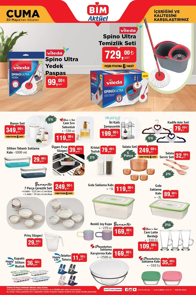 BİM Marketlerin İndirim Yağmuru: 30 Mayıs Cuma Gününe Özel BİM İndirim Kataloğunda Yok Yok resim: 6
