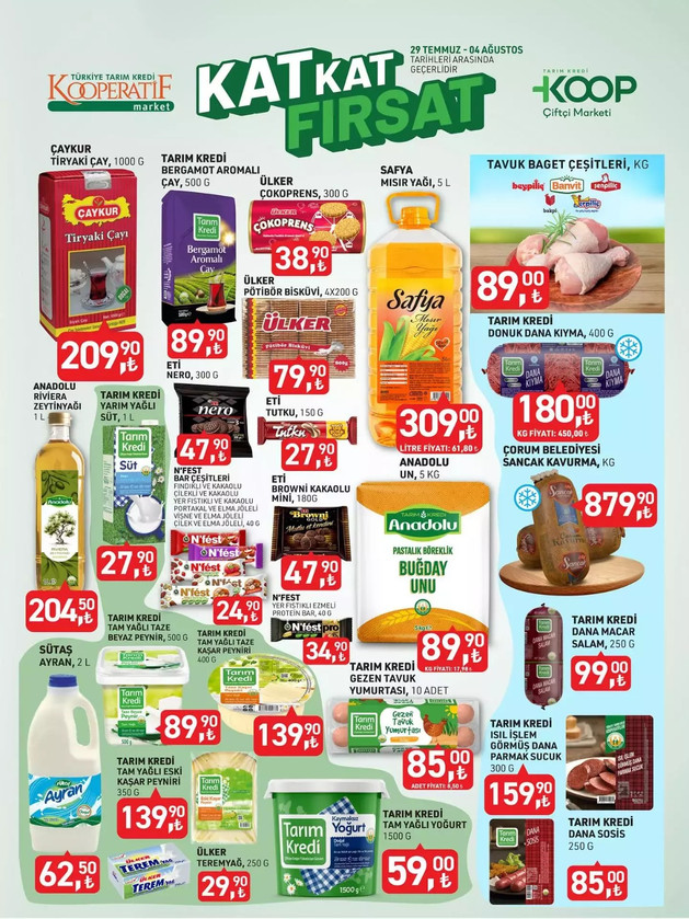 Türkiye Tarım Kredi Marketlerinde İndirim Günleri: İşte 29 Temmuz - 4 Ağustos 2025 İndirim Kataloğu resim: 0