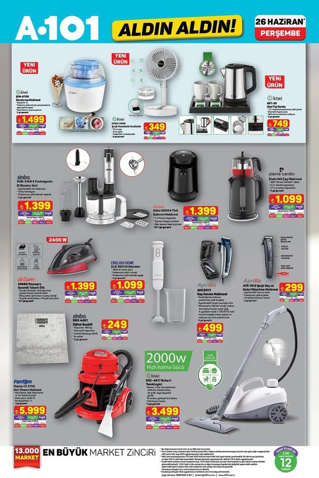 Bu hafta A101 marketlerinde Teknoloji Rüzgarı Başlıyor: A101’in 26 Haziran Fırsat Kataloğu Yayında! resim: 0