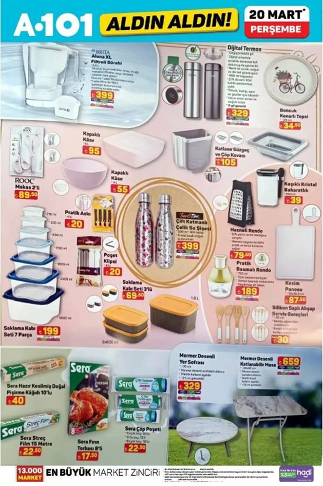 A101 Aldın Aldın Aktüel Kataloğunu Yayımladı: İşte, A101'in 20 Mart Perşembe Aktüel Ürün Kataloğu resim: 5