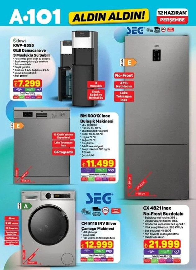 A101’e Elektrikli Moped geliyor! İşte A101 Aldın Aldın 12 Haziran Perşembe Kataloğu… resim: 8