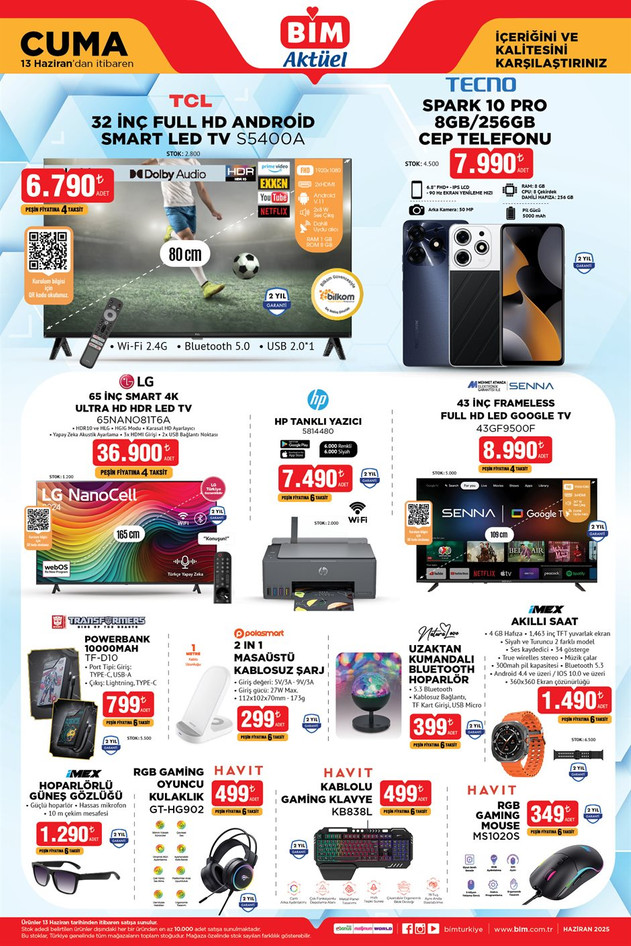 BİM 13 Haziran İndirim Kataloğunu Yayımlandı! İşte BİM'in Cuma Gününe Özel İndirimli Ürün Kataloğu… resim: 2