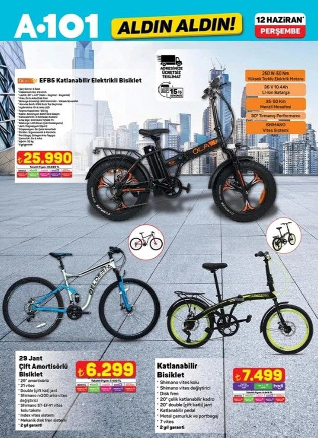A101’e Elektrikli Moped geliyor! İşte A101 Aldın Aldın 12 Haziran Perşembe Kataloğu… resim: 5
