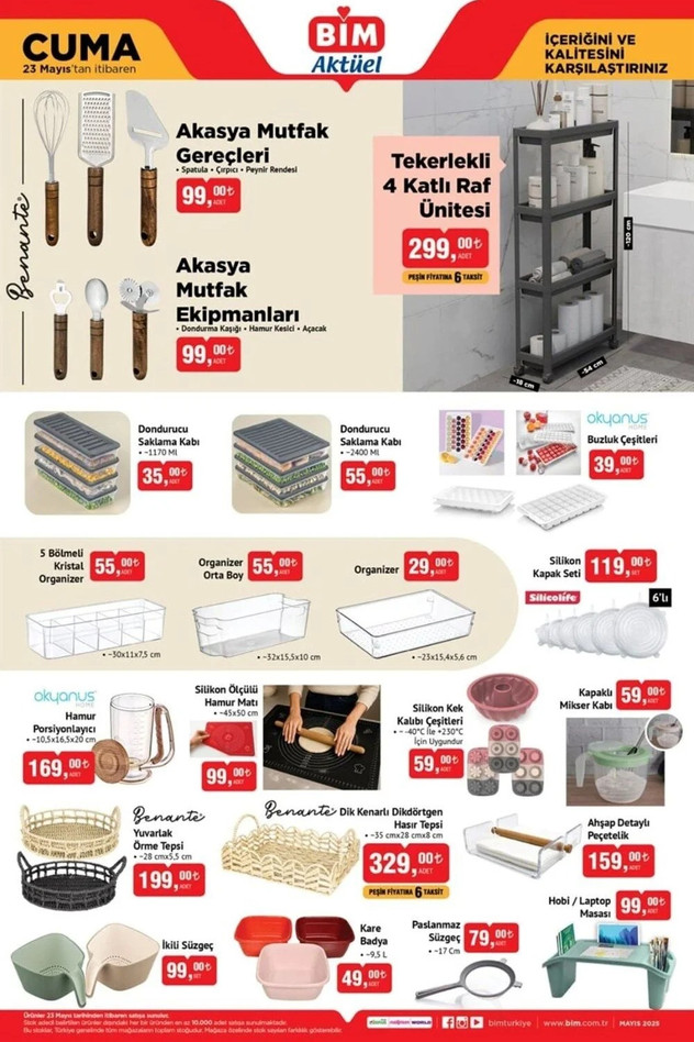 BİM Marketlerin İndirim Yağmuru: BİM 20 Mayıs Salı ila 23 Mayıs Cuma Kataloğunda Yok Yok! resim: 11