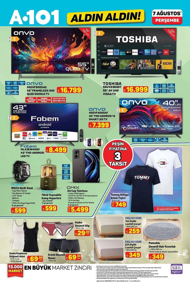 A101 Aldın Aldın 7 Ağustos Perşembe Kataloğunu Yayımladı: A101'de Bu Hafta Yine Yok Yok! resim: 7