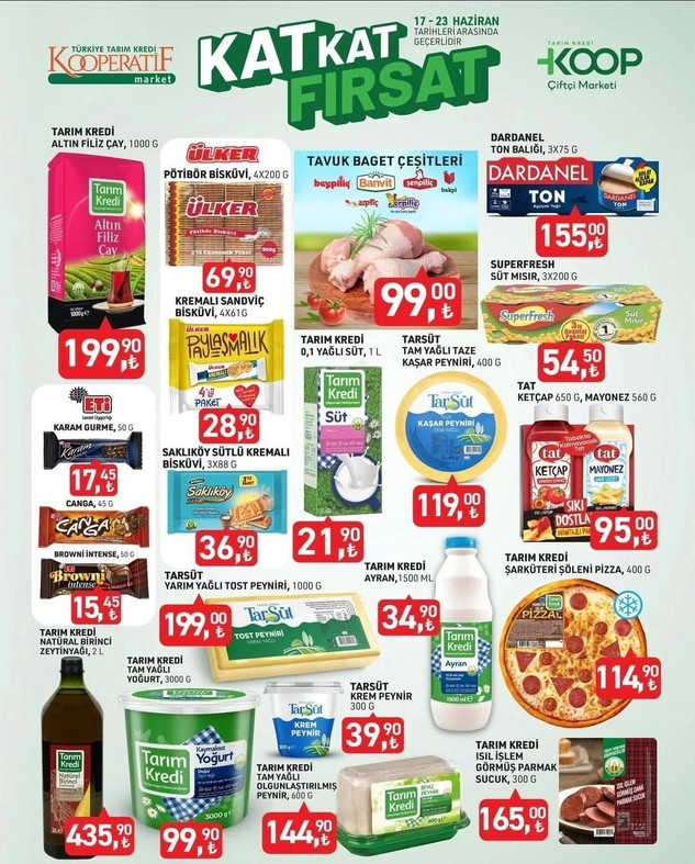 Türkiye Tarım Kredi Marketleri 17-23 Haziran Fırsat Kataloğunu Yayımladı! İşte İndirim Kataloğu resim: 1