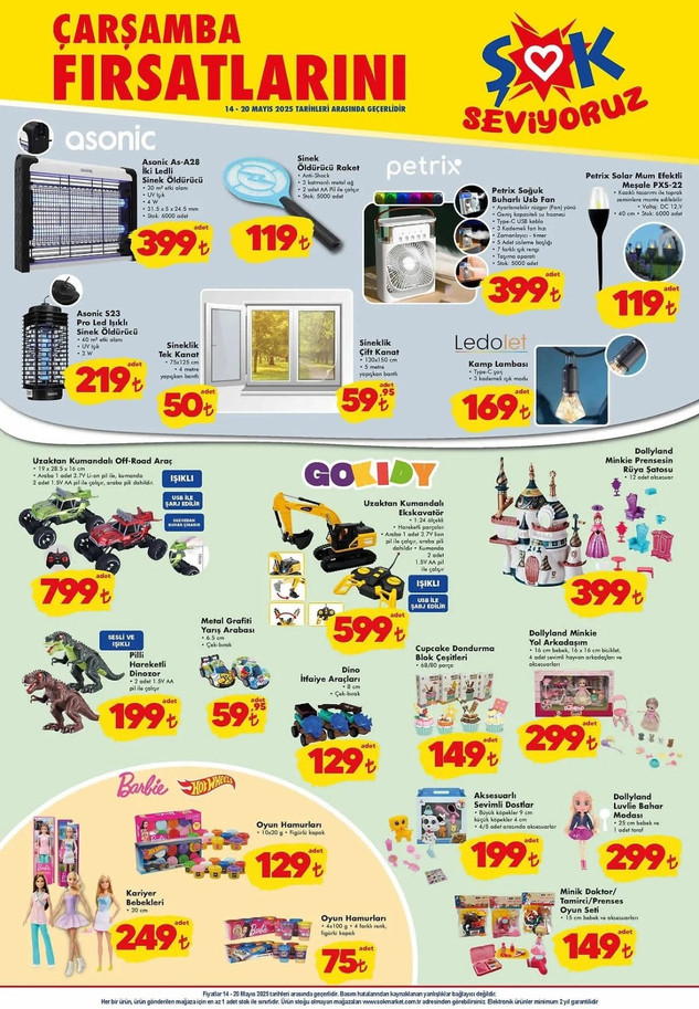ŞOK 14-20 Mayıs 2025 Aktüel Ürün Kataloğunu Yayımladı! ŞOK'tan Ne Alırsan 50 TL Fırsatı! resim: 1
