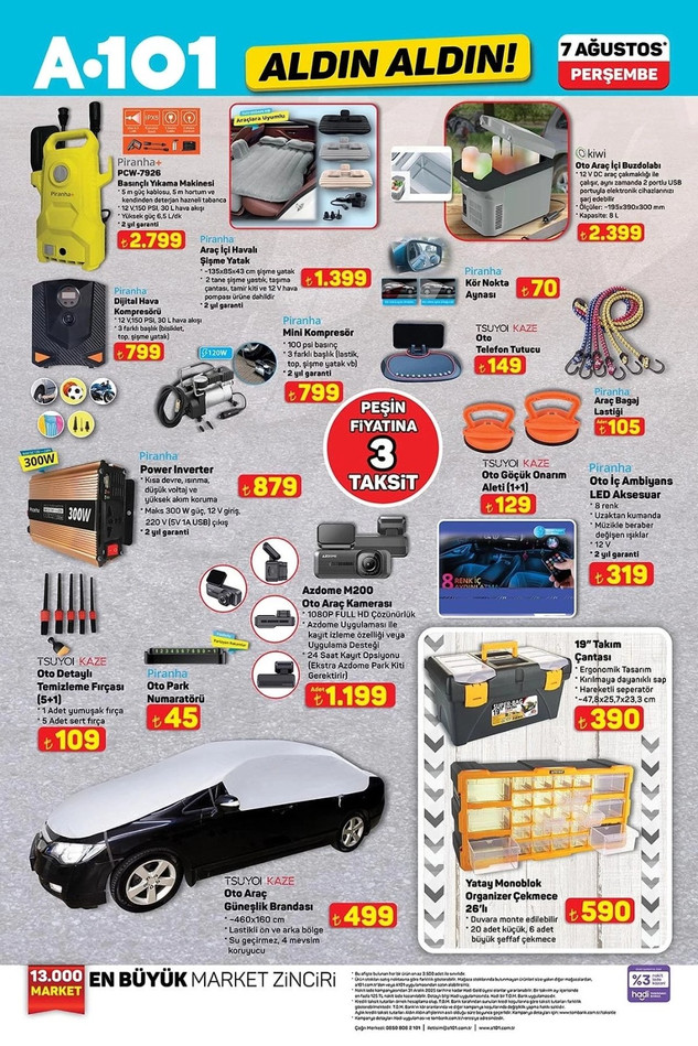 A101 Aldın Aldın 7 Ağustos Perşembe Kataloğunu Yayımladı: A101'de Bu Hafta Yine Yok Yok! resim: 2