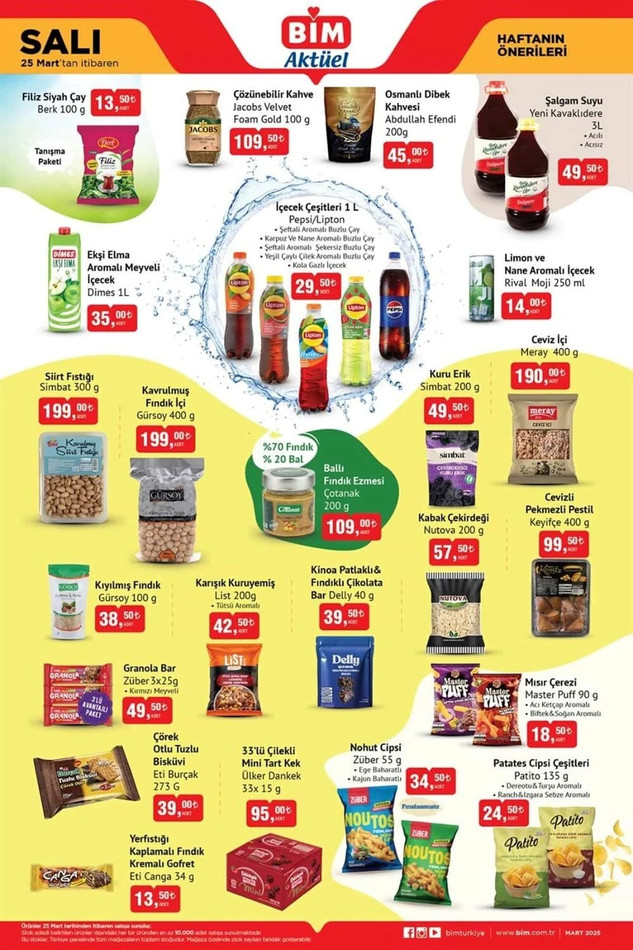 BİM 25 Mart 2025 Salı Aktüel Kataloğunu Yayımladı: Bu Hafta BİM’de Yine Yok Yok resim: 0
