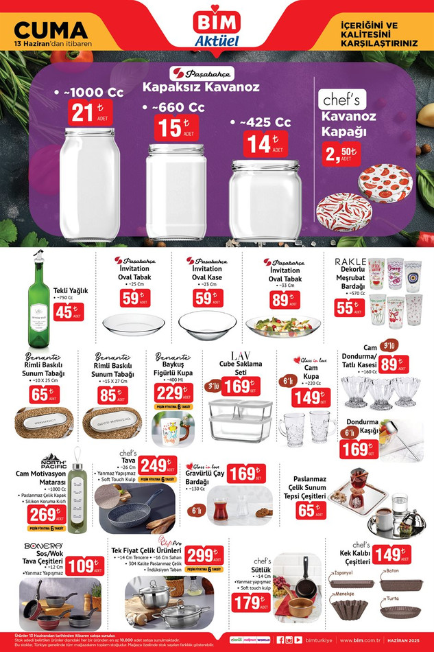 BİM 13 Haziran İndirim Kataloğunu Yayımlandı! İşte BİM'in Cuma Gününe Özel İndirimli Ürün Kataloğu… resim: 0