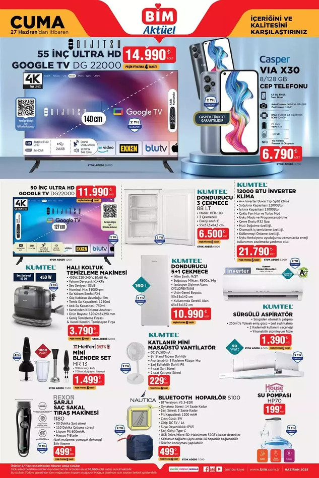 BİM Cuma Aktüel Kataloğu Yayımlandı: Ev Eşyalarından, Teknolojik Ürünlere Kadar Dopdolu Fırsatlar! resim: 5
