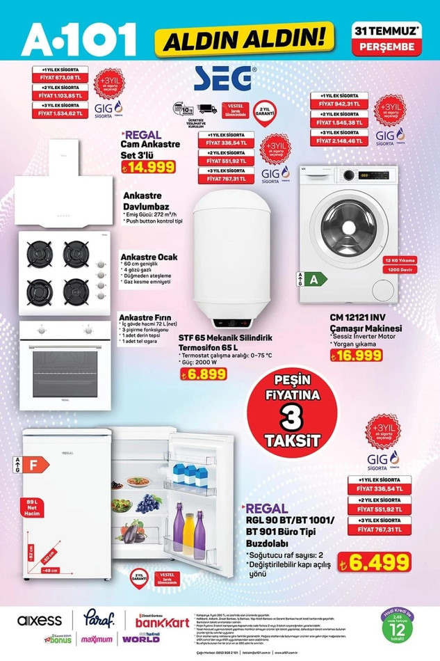 A101 Aldın Aldın İndirim Kataloğunu Yayımladı: A101 31 Temmuz Kataloğunda Büyük Sürprizler Var! resim: 3