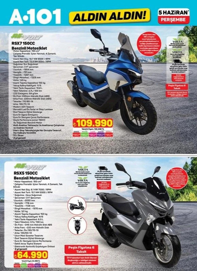 A101’e Elektrikli Moped geliyor! İşte A101 Aldın Aldın 12 Haziran Perşembe Kataloğu… resim: 6