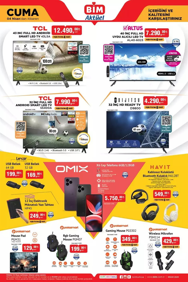 BİM 1 Nisan Salı 4 Nisan Cuma Aktüel Kataloğunu Yayımladı: Bu Hafta BİM’de Yine Yok Yok resim: 3