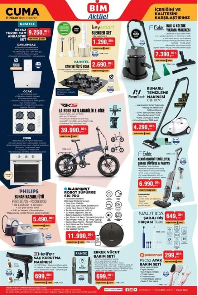 BİM Aktüel'de 8-11 Nisan Fırsatları: BİM’e Yataklı Koltuk, Mutfak Robotu, Buharlı Ütü… Geliyor! resim: 5