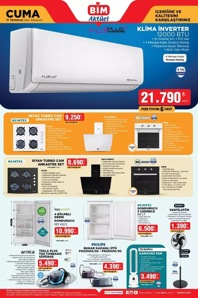 BİM 1 Temmuz Cuma Kataloğunu Yayımlandı: Ev Eşyalarından, Ankastre Sete Kadar Dopdolu Fırsatlar! resim: 3