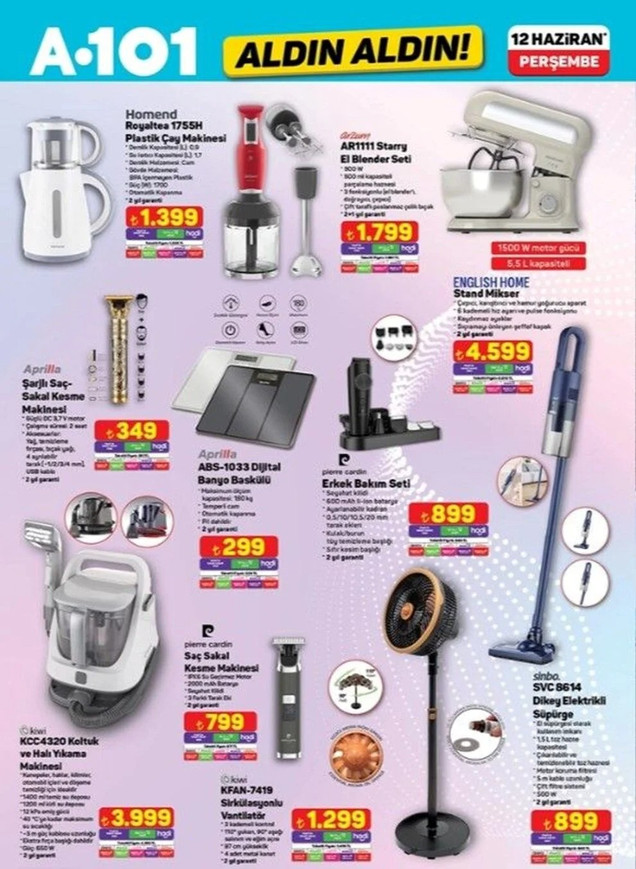 A101’e Elektrikli Moped geliyor! İşte A101 Aldın Aldın 12 Haziran Perşembe Kataloğu… resim: 7