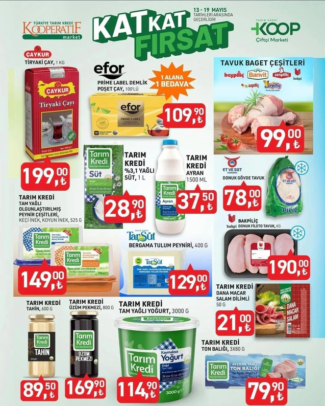 Tarım Kredi Market'inde 13-19 Mayıs İndirimleri Başladı! Mayıs Ayı Kataloğunda Yok Yok! resim: 0