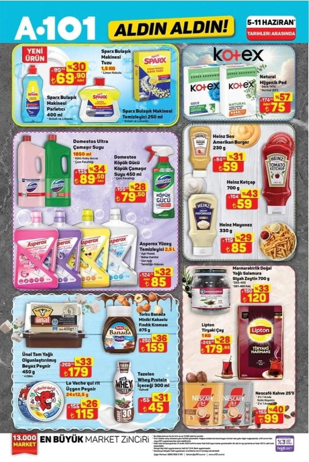 A101 Fırsat Kataloğunu Yayımladı! A101'de Bu Hafta Yok Yok! İşte 5 Haziran A101 İndirim Kataloğu resim: 1