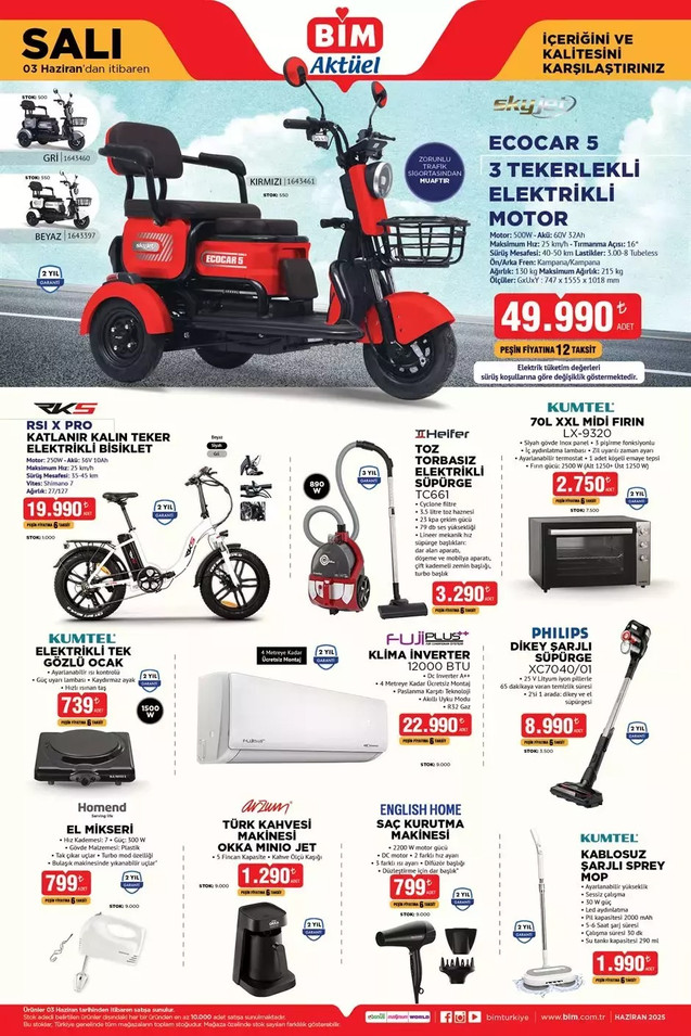 BİM Yeni İndirim Kataloğunu Yayımladı: İşte 3 Haziran 2025 Salı BİM İndirim Kataloğu... resim: 2