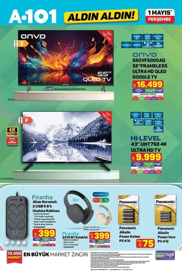 A101 1 Mayıs 2025 Perşembe Aktüel Kataloğunu Yayınladı! İşte 1 Mayıs 2025 A101 Aldın Aldın Kataloğu… resim: 0