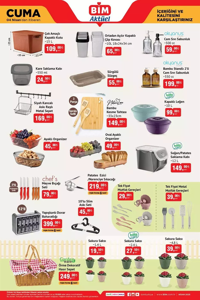 BİM 1 Nisan Salı 4 Nisan Cuma Aktüel Kataloğunu Yayımladı: Bu Hafta BİM’de Yine Yok Yok resim: 4