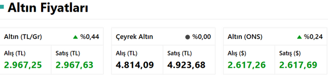 Altın Bugüne Yatay Bir Seyirle Giriş Yaptı! Peki Altın Bugün (24 Aralık 2024) Ne Kadar? resim: 0