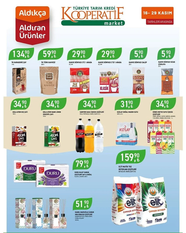 Tarım Kredi Kooperatif Market'ti Temel Ürünlerde Geçerli 19-29 Kasım İndirim Kataloğunu Yayınladı! resim: 2