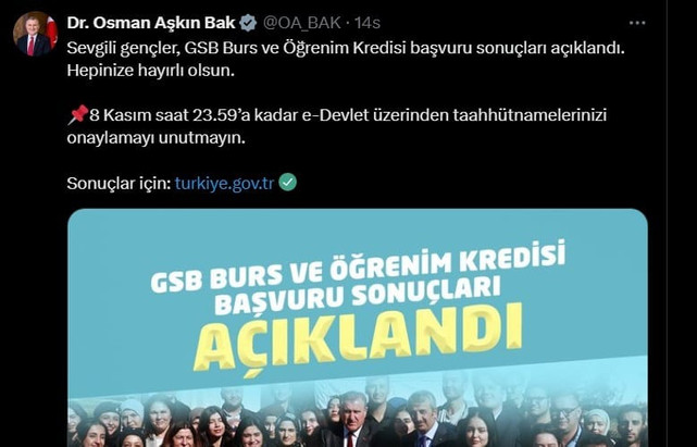 Milyonlarca Öğrenciyi Mutlu Edecek Haber: KYK Burs ve Kredi Sonuçları Açıklandı! resim: 0