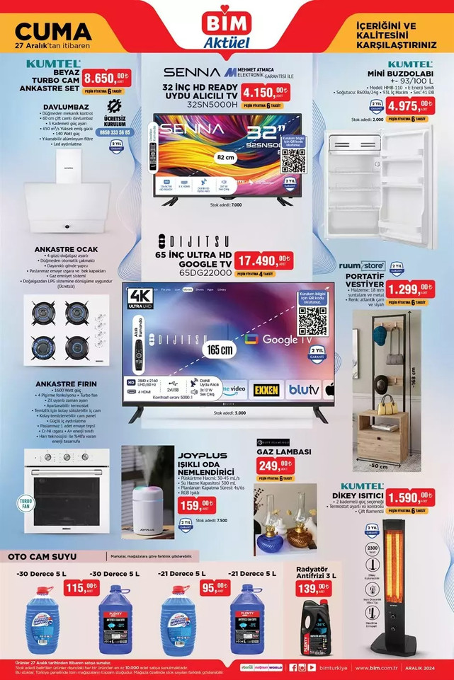BİM Cuma Gününe Özel Yeni İndirim Kataloğunu Yayınladı! İşte BİM 27 Aralık Cuma Kataloğu resim: 0