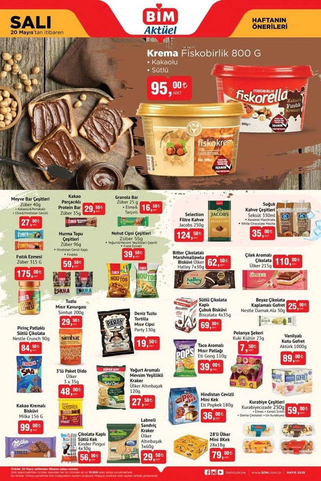 BİM Marketlerin İndirim Yağmuru: BİM 20 Mayıs Salı ila 23 Mayıs Cuma Kataloğunda Yok Yok! resim: 0