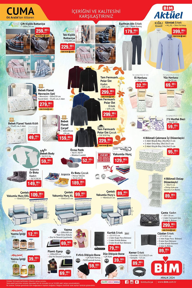 BİM 6 Aralık 2024 Cuma Aktüel İndirim Kataloğunu Yayınladı! Yine Birçok Üründe Yeni İndirimler! resim: 3