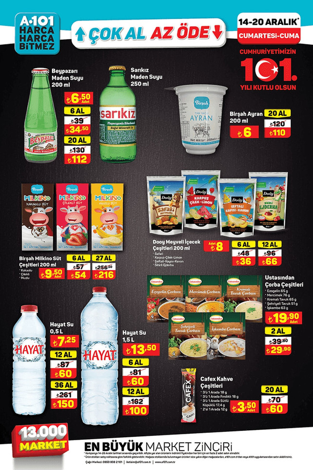 A101 Aldın Aldın 14-20 Aralık İndirim Kataloğunu Yayınladı! Bu Hafta da A101’de Yok Yok! resim: 4