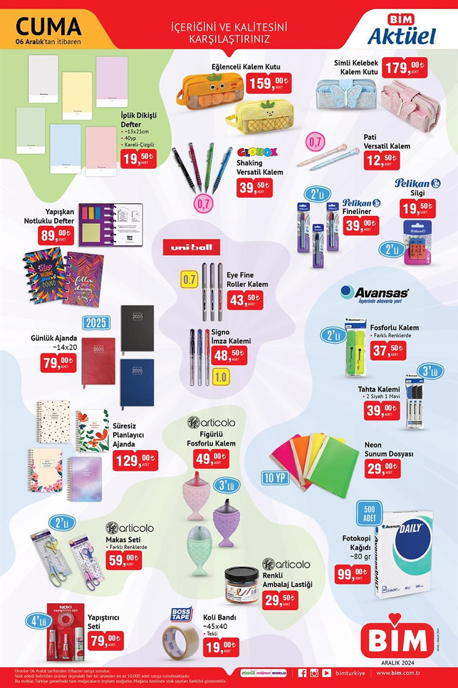 BİM 6 Aralık 2024 Cuma Aktüel İndirim Kataloğunu Yayınladı! Yine Birçok Üründe Yeni İndirimler! resim: 1