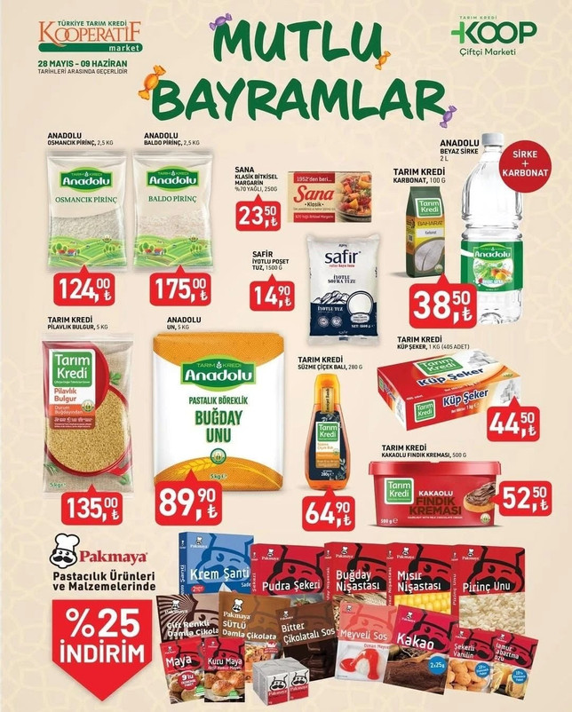 Türkiye Tarım Kredi Marketi 28 Mayıs - 09 Haziran 2025 İndirim Kataloğu Yayımlandı! resim: 1
