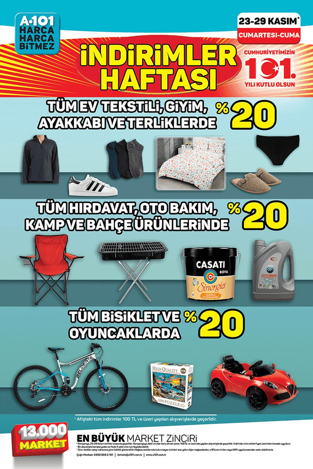 A101 Haftanın Yıldızları Kataloğunu Yayınladı! İşte 23-29 Kasım A101 Aktüel Kataloğu… resim: 5