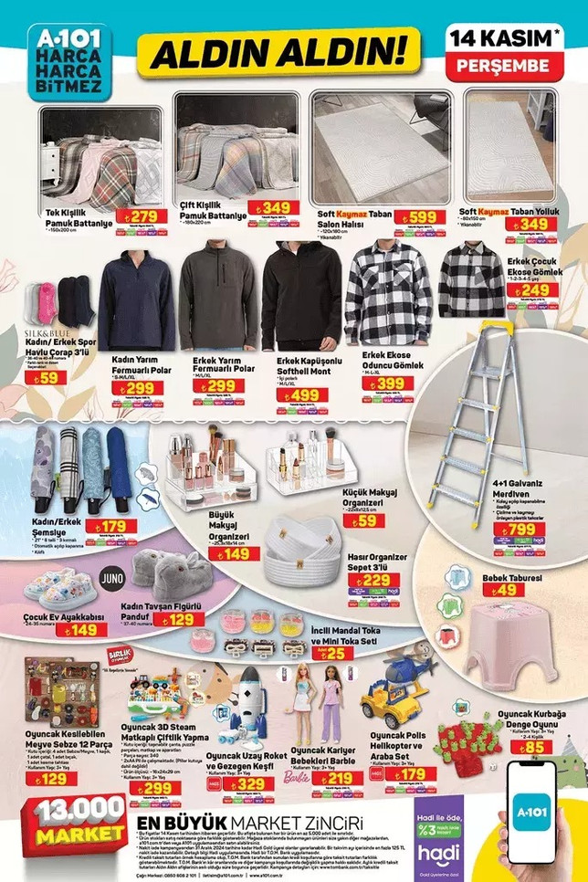 A101 Aldın Aldın fırsatları devam ediyor! İşte 14 Kasım Perşembe ve 9-15 Kasım Aktüel Kataloğu... resim: 4
