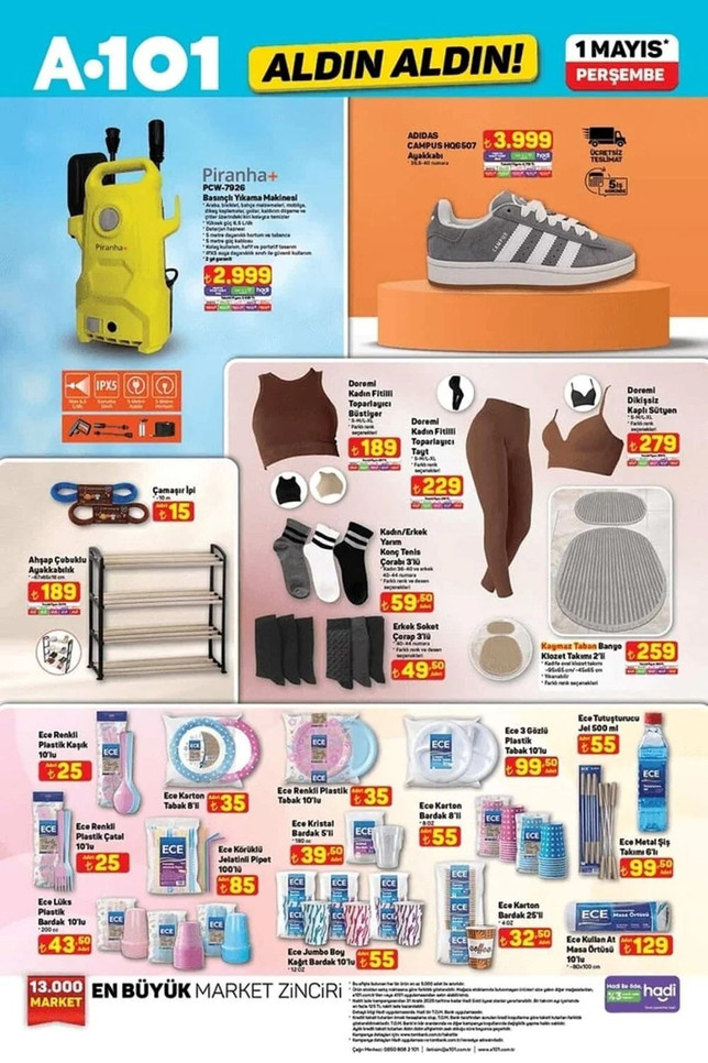 A101 1 Mayıs 2025 Perşembe Aktüel Kataloğunu Yayınladı! İşte 1 Mayıs 2025 A101 Aldın Aldın Kataloğu… resim: 6