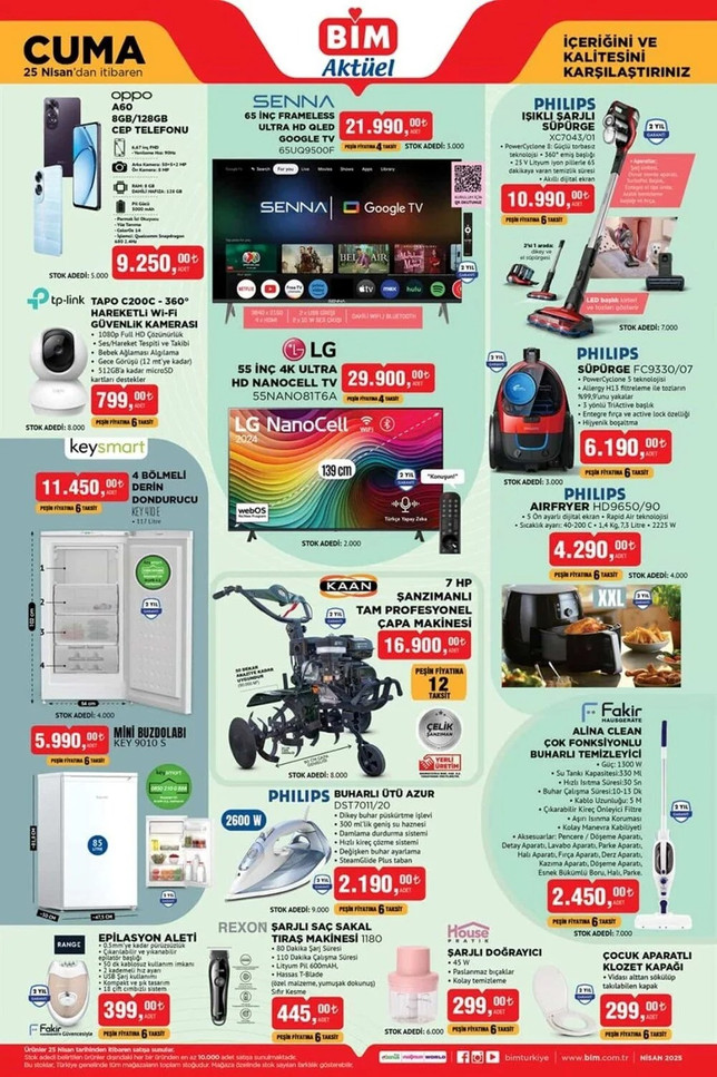 BİM 25 Nisan Cuma Aktüel İndirim Kataloğunu Yayınladı! İşte Haftanın Fırsat Ürünleri! resim: 0