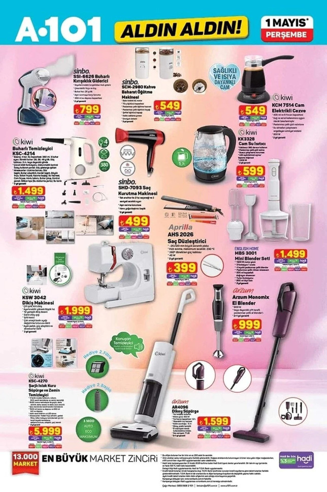 A101 1 Mayıs 2025 Perşembe Aktüel Kataloğunu Yayınladı! İşte 1 Mayıs 2025 A101 Aldın Aldın Kataloğu… resim: 3