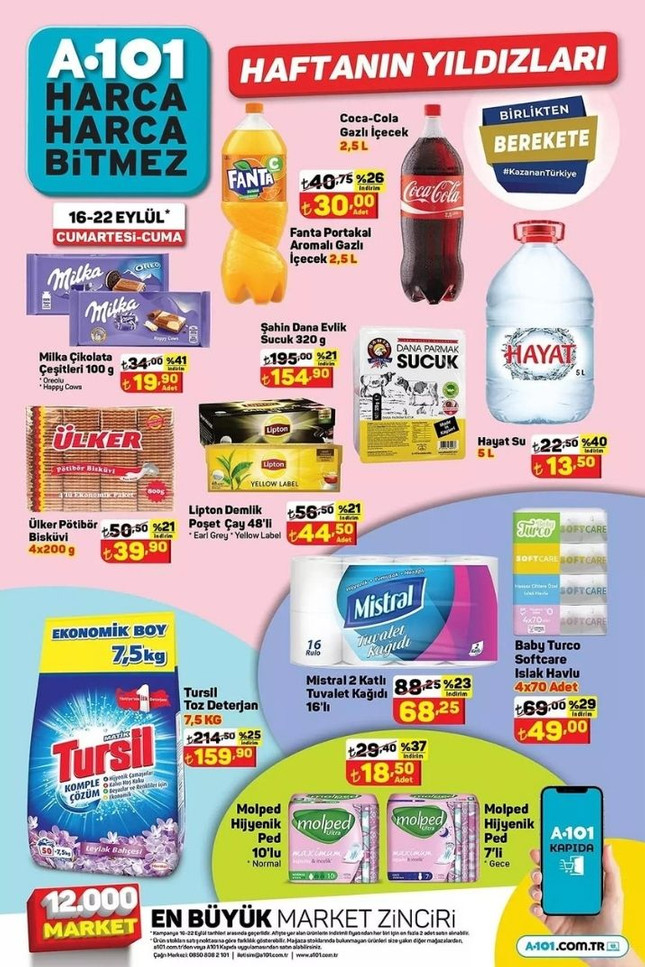 Ev Alışverişi Yapmayı Düşünenlere Fırsat: A101 22 Eylül Haftanın Yıldızları Kataloğu! resim: 0