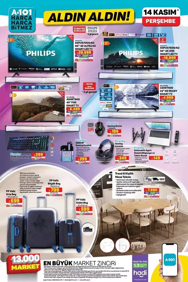 A101 Aldın Aldın fırsatları devam ediyor! İşte 14 Kasım Perşembe ve 9-15 Kasım Aktüel Kataloğu... resim: 0