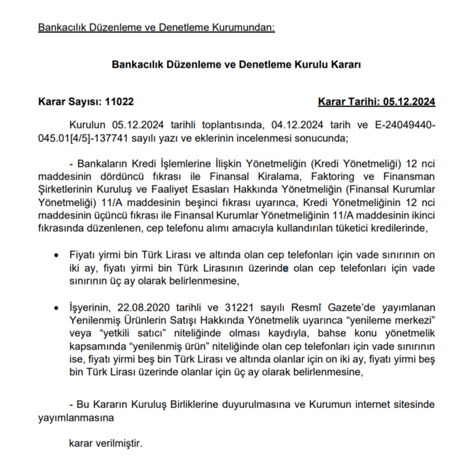 BDDK'dan Taksitle Cep Telefonu Satışında Yeni Düzenleme; Taksit Sınırları Yeniden Belirlendi! resim: 0