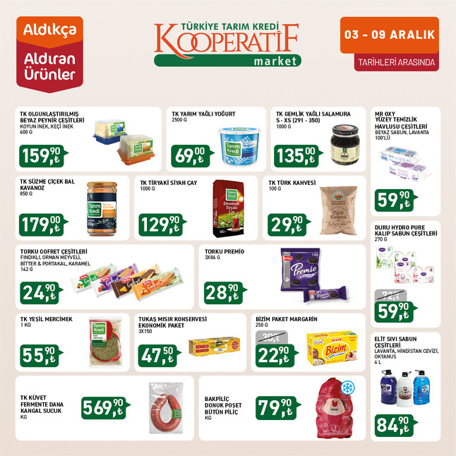 Tarım Kredi Kooperatif Marketi 4-6 Aralık Aktüel Kataloğunu Yayınladı! resim: 0