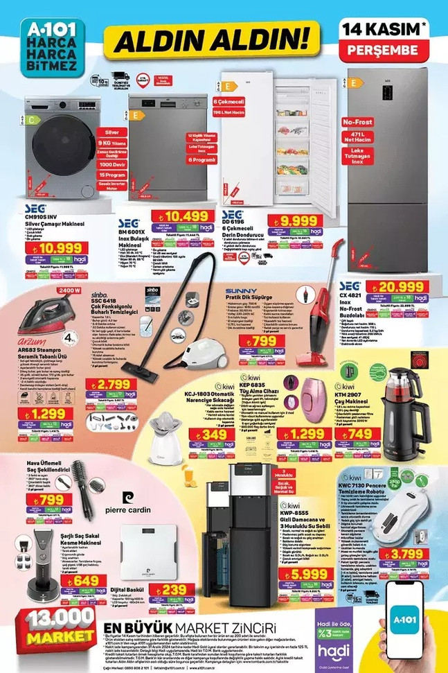 A101 Aldın Aldın fırsatları devam ediyor! İşte 14 Kasım Perşembe ve 9-15 Kasım Aktüel Kataloğu... resim: 1