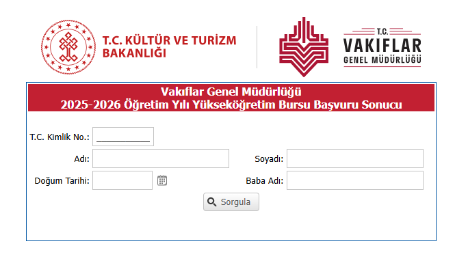 Vakıflar Genel Müdürlüğü (VGM) 2025-2026 Burs Sonuçları Açıklandı! İşte Sorgulama Ekranı... resim: 0