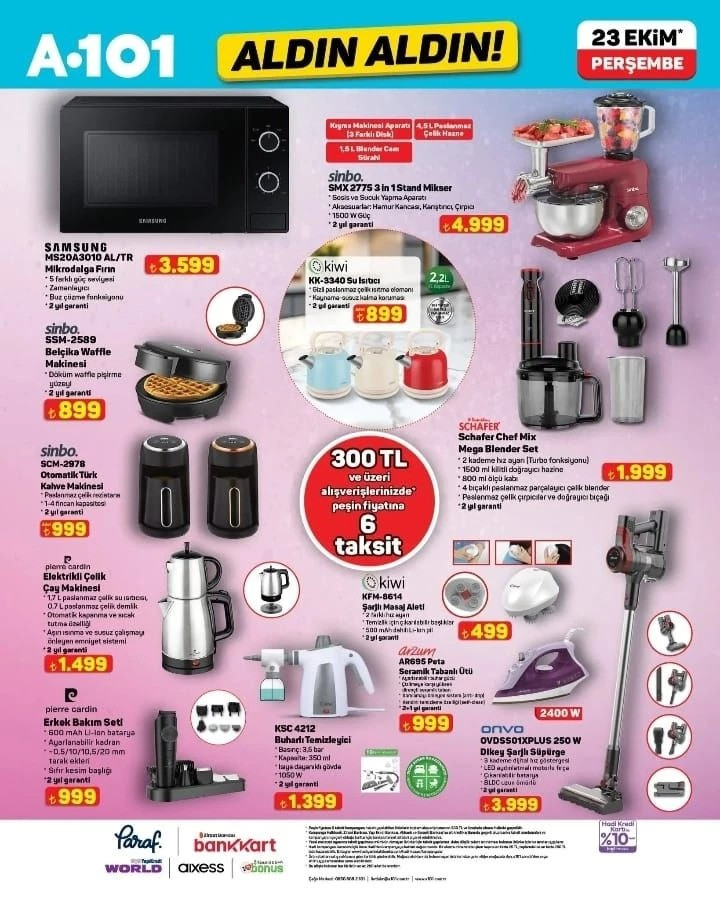 A101 Aldın Aldın 23 Ekim 2025 Perşembe Kataloğunu Yayımlandı: A101 Kataloğunda Yine Yok Yok... resim: 2