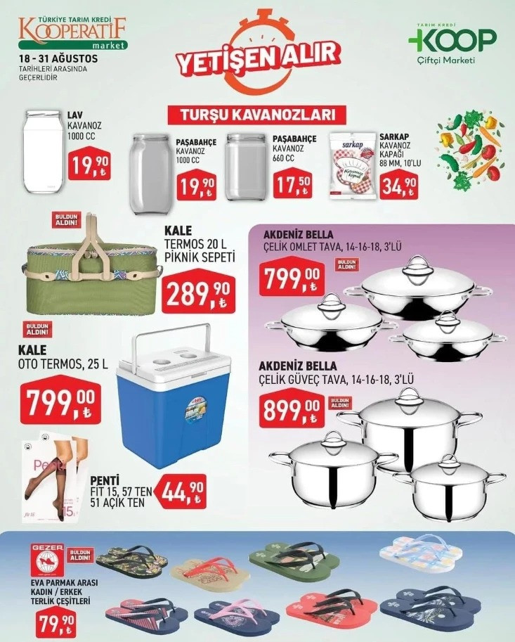 Tarım Kredi Kooperatif Marketlerinde Fırsat Günleri: Oto Termos ve Temel Gıdalarda Büyük İndirimler resim: 0